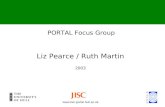 Www.fair-portal.hull.ac.uk PORTAL Focus Group Liz Pearce / Ruth Martin 2003.