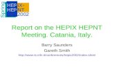 Catania, Italy. 15 – 19 April 2002 Report on the HEPIX HEPNT Meeting. Catania, Italy. Barry Saunders Gareth Smith .