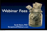 Webinar Fees - How much can you charge?