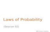 SADC Course in Statistics Laws of Probability (Session 02)