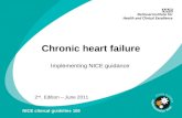 Chronic heart failure Implementing NICE guidance 2 nd. Edition – June 2011 NICE clinical guideline 108.