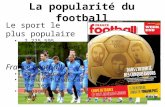La popularité du football Le sport le plus populaire 2,225,595 licensed players in 2009 France Football Le Ballon d'Or French Player of the Year Manager.