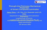 Through-the-Thickness Mechanical Properties of Smart Composite Laminates Gang Zhou, L.M. Sim, P.A. Brewster and A.R. Giles Department of Aeronautical.