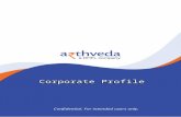 Corporate Profile Confidential. For intended users only.