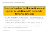 Study of avalanche fluctuations and energy resolution with an InGrid- TimePix detector D. ATTIÉ 1), M. CAMPBELL 2 ), M. CHEFDEVILLE 3), P. COLAS 1), E.