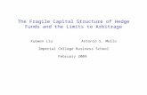 The Fragile Capital Structure of Hedge Funds and the Limits to Arbitrage Xuewen Liu Antonio S. Mello Imperial College Business School February 2009.