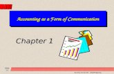 Slide 1-1 ECON 3A UCSB-- ANDERSON Accounting as a Form of Communication Chapter 1.