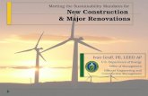 Meeting the Sustainability Mandates for New Construction & Major Renovations Ivan Graff, PE, LEED AP U.S. Department of Energy Office of Management Office.