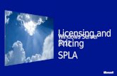 Windows Server 2012 Licensing and Pricing SPLA