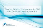 Double Degree Programme in Civil and Construction Engineering.