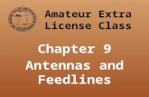 Amateur Extra License Class Chapter 9 Antennas and Feedlines.