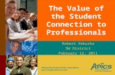 Advancing Productivity, Innovation, and Competitive Success The Value of the Student Connection to Professionals Robert Vokurka SW District February 12,