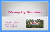 Disney by Numbers Natalie LaRose GED 613 Spring 2009.