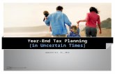Year-End Tax Planning (in Uncertain Times) Updated Oct. 31, 2012.