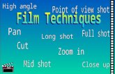 A shot is taken from when the camera is turned on, to when it is turned off. It could be one frame or a sequence of frames. Shots are defined by - distance.