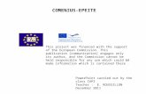 COMENIUS-EPEITE This project was financed with the support of the European Commission. This publication [communication] engages only its author, and the.
