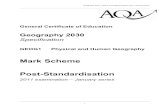 AQA Unit 1 Physical and Human Geography January 2011 Mark Scheme