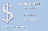 Business Math, Eighth Edition Cleaves/Hobbs © 2009 Pearson Education, Inc. Upper Saddle River, NJ 07458 All Rights Reserved Insurance Life Estimate insurance.