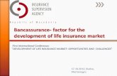 Bancassurance- factor for the development of life insurance market 17.10.2012, Budva, Montenegro First International Conference: DEVELOPMENT OF LIFE INSURANCE.