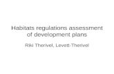 Habitats regulations assessment of development plans Riki Therivel, Levett-Therivel.