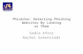 PhishZoo: Detecting Phishing Websites By Looking at Them Sadia Afroz Rachel Greenstadt.