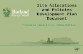 Site Allocations and Policies Development Plan Document Proposed Submission Consultation.