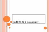 1. Materials Management