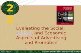 Evaluating the Social, Ethical, and Economic Aspects of Advertising and Promotion Ethical Evaluating the Social, Ethical, and Economic Aspects of Advertising.