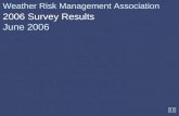 Weather Risk Management Association 2006 Survey Results June 2006.