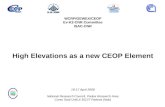 WCRP/GEWEX/CEOP Ev-K2-CNR Committee ISAC-CNR High Elevations as a new CEOP Element 16-17 April 2008 National Research Council, Padua Research Area Corso.