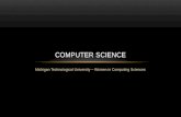 Michigan Technological University – Women in Computing Sciences COMPUTER SCIENCE.
