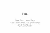 PBL How has weather contributed to poverty and hunger? Mrs. Ibarra 1 st Grade.