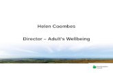 Helen Coombes Director – Adults Wellbeing. Important Info  –Proactis Portal ://tenders.herefordshire.gov.uk.
