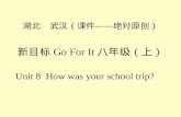 Go For It Unit 8 How was your school trip? Did you … yesterday? Yes, I did. No, I didnt.