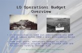 Lick Observatory Strategic Planning Committee September 2007 LO Operations Budget Overview LO established in 1888 and administered via UCOP like a campus.