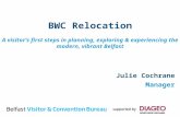 BWC Relocation A visitors first steps in planning, exploring & experiencing the modern, vibrant Belfast Julie Cochrane Manager.
