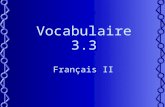 Vocabulaire 3.3 Français II. 2 Do you have a gift idea for ___?