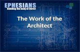 The Work of the Architect. I.The work of God the Father The Work of the Architect.