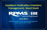 June 2011 Inpatient Medication Inventory Management: Ward Stock 1.