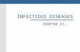 INFECTIOUS DISEASES CHAPTER 21 (11) Infectious Disease Communicable Can spread easily Caused by organisms that multiple within us Micro-organism.