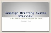 Campaign Briefing System Overview  December 2009.