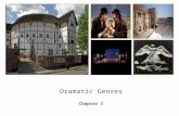 + Dramatic Genres Chapter 3. + Genre [zhahn – ruh] noun A class or category of artistic endeavor having a particular form, content, technique, or the.