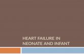 HEART FAILURE IN NEONATE AND INFANT. Congestive heart failure (CHF) refers to a clinical state of systemic and pulmonary congestion resulting from inability.