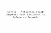 Citavi – Attaching Ebook Chapters from EBSCOhost to Reference Records.