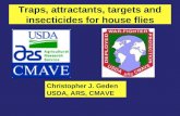Traps, attractants, targets and insecticides for house flies Christopher J. Geden USDA, ARS, CMAVE.
