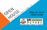 OPEN HOUSE QSI INTERNATIONAL SCHOOL OF ZHUHAI May 18, 2014 10:00-12:00.