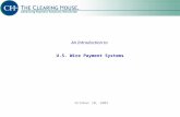 An Introduction to U.S. Wire Payment Systems October 10, 2007.