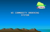 WI COMMODITY ORDERING SYSTEM. Accessing the Orders Tab.
