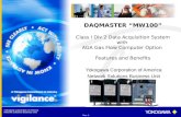 Yokogawa Corporation of America Network Solutions Business Unit DAQMASTER MW100 Class I Div 2 Data Acquisition System with AGA Gas Flow Computer Option.