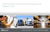 September 27, 2010 QAD Enterprise Asset Management.